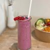 Beeren-Smoothie mit Kokosmilch & Hafermilch (vegan)
